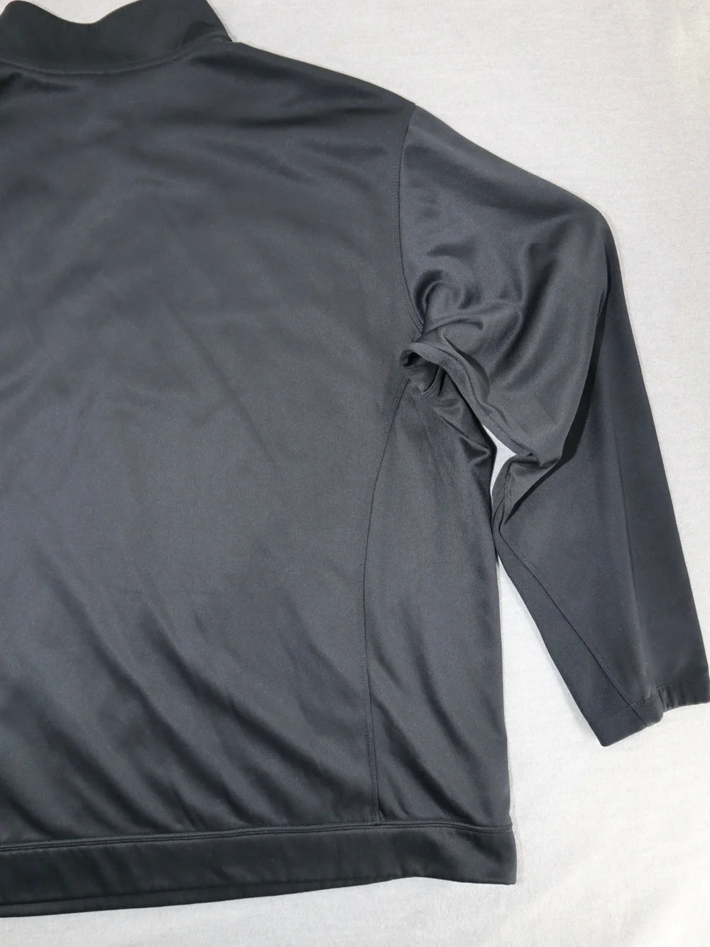 Nike Black Performance Quarter-Zip Pullover with White Chest Stripe